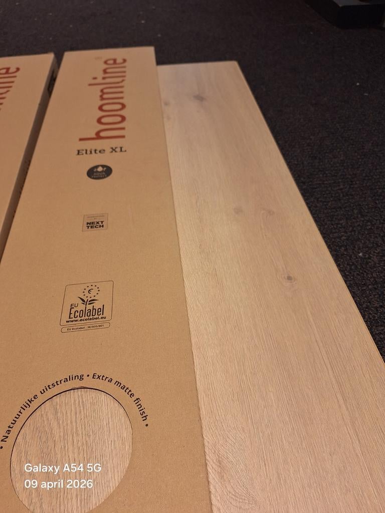 Mooie laminaat vloer van hoomline., Ophalen, Beige, Nieuw, Minder dan 10 m²