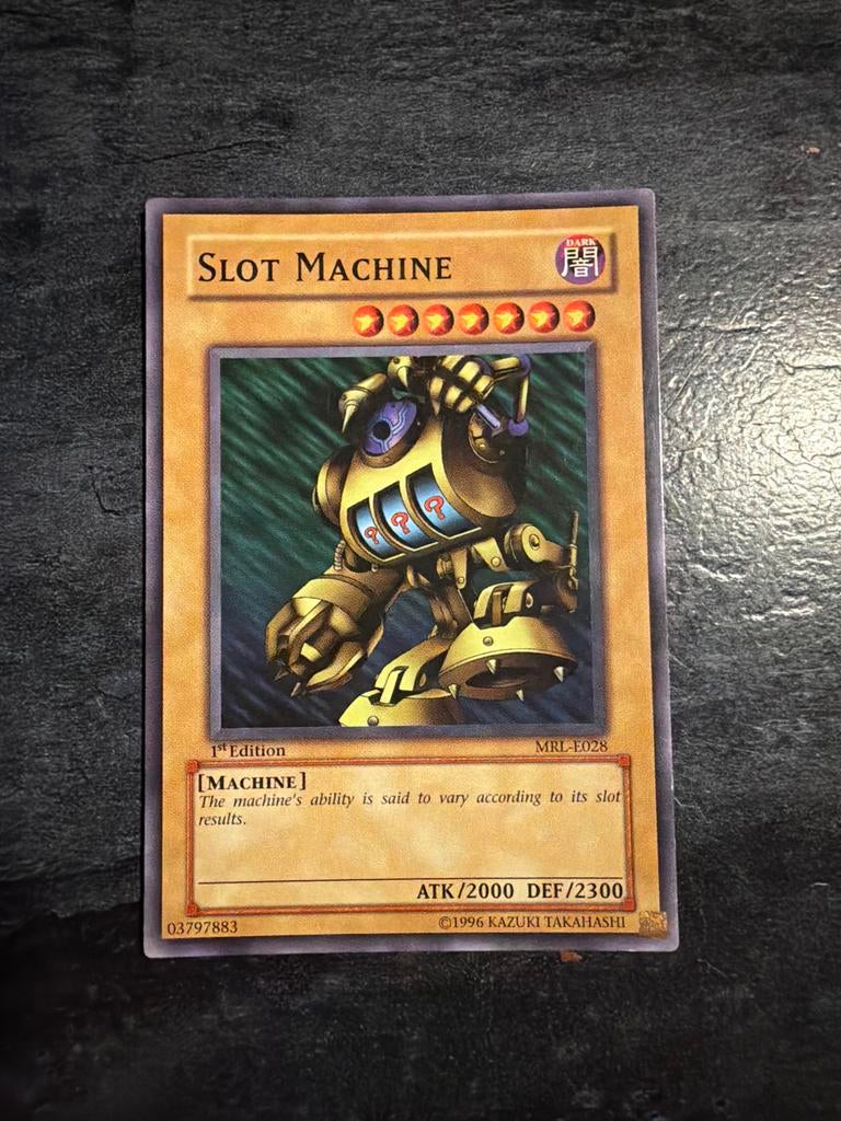Yu-Gi-Oh! Slot Machine MRL-E028 1st Edition, Ophalen of Verzenden, Gebruikt, Losse kaart