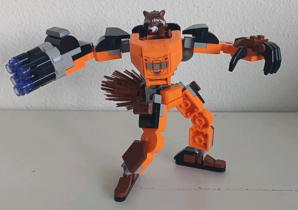 LEGO Rocket Mech Armor 76243 - Compleet met instructie, Ophalen of Verzenden