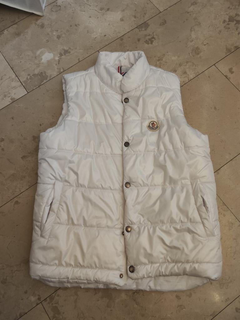 Moncler bodywarmer, Wit, Moncler, Maat 42/44 (L), Ophalen of Verzenden