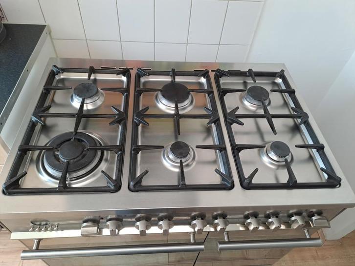 Gasfornuis te koop Msystem merk, Witgoed en Apparatuur, Fornuizen, Vrijstaand, Gas, 5 kookzones of meer, 60 cm of meer, Ophalen of Verzenden