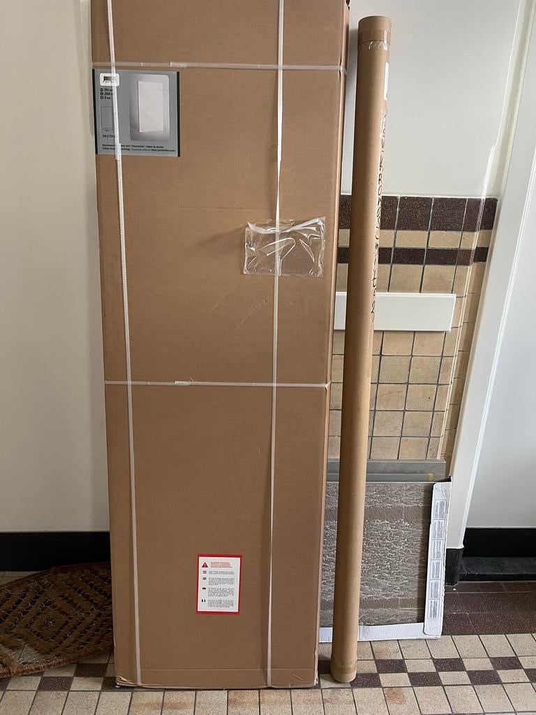 Glazen Douchewand inclusief stabilisatiestang (Sani4All), Ophalen, Nieuw, Glas, Douche