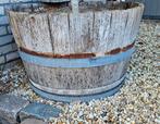 Half wijnvat, Ophalen, Gebruikt, Rond, Hout
