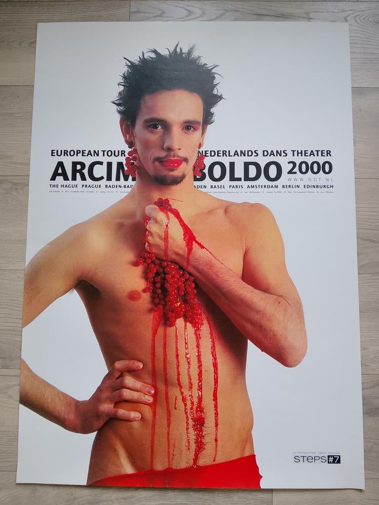 Arcimboldo 2000 Nederlands Dans Theater Poster, Rechthoekig Staand, Ophalen of Verzenden, Zo goed als nieuw, A1 t/m A3