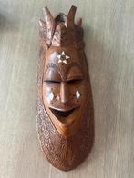 Handgesneden houten masker uit Senegal, Ophalen of Verzenden