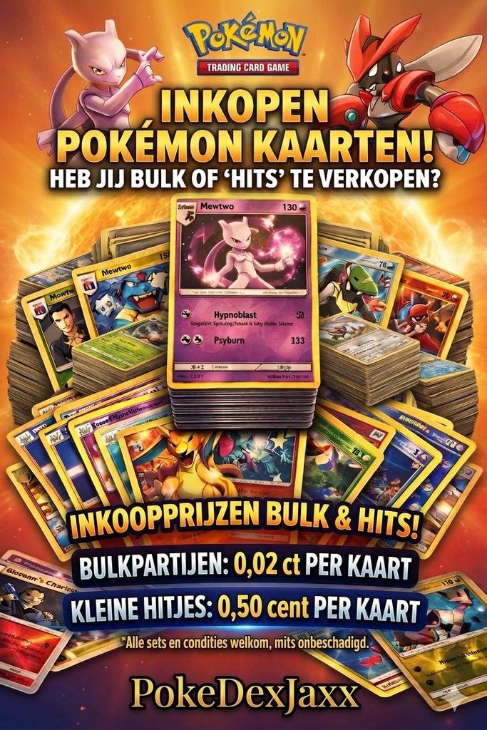 Pokémon kaarten inkopen, Ophalen of Verzenden, Gebruikt, Meerdere kaarten