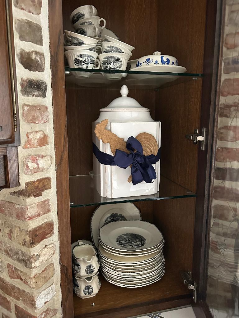 Volledig servies “Landschap”, Ophalen, Zo goed als nieuw, Overige stijlen, Kop(pen) en/of Schotel(s)