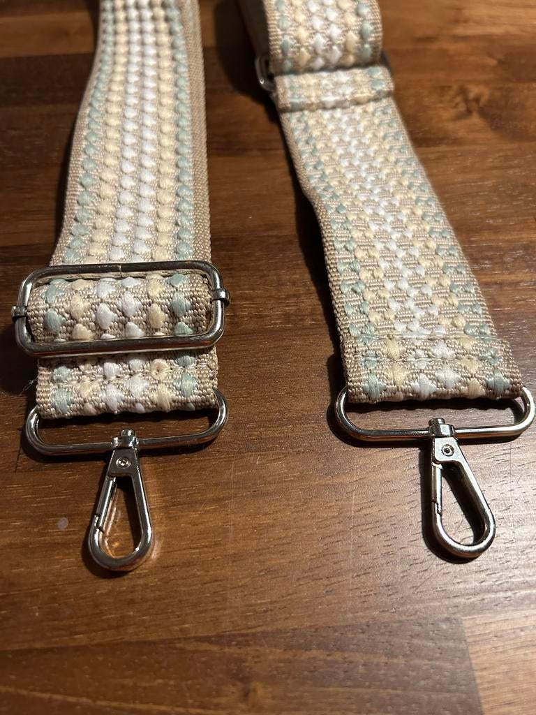 Verstelbare Tassenband Riem - 90-130 cm, Sieraden, Tassen en Uiterlijk, Tassen | Schoudertassen, Ophalen of Verzenden, Nieuw, Beige