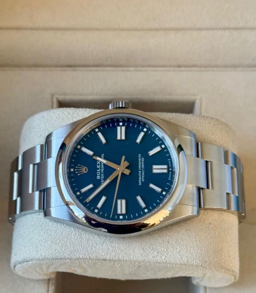 Rolex Oyster Perpetual OP 36 Dark blue/Green/Black, Sieraden, Tassen en Uiterlijk, Zwart, IOS, Nieuw, Ophalen of Verzenden