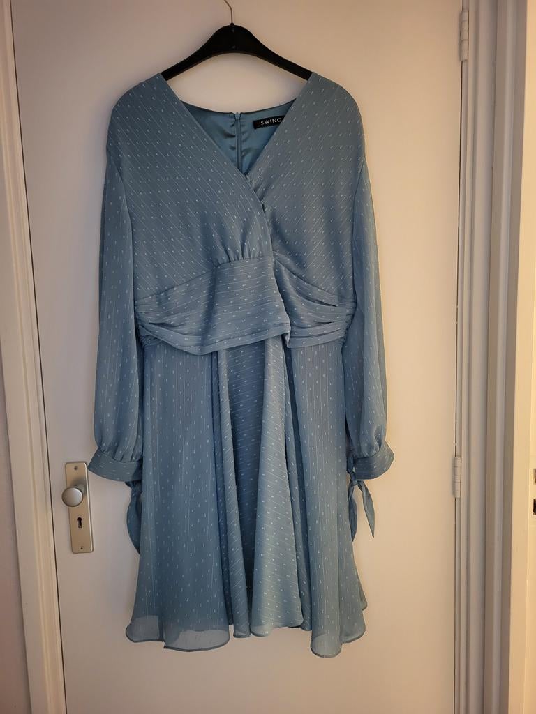 Cocktail jurk, Blauw, Jurk, Ophalen of Verzenden, Zo goed als nieuw