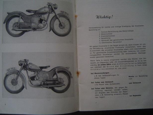 Puch 125SL 150TL 125TL motorrad ersatzteil katalog, Ophalen of Verzenden, Overige merken