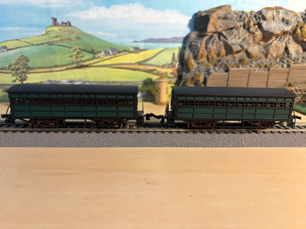 Bachmann 2x John Bull rijtuigen, Verzenden, Zo goed als nieuw, Gelijkstroom, Wagon