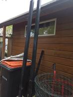 2 Heras poeren 1.72, Tuin en Terras, Tuinhekken en Hekwerk, Ophalen, IJzer, Gaashekwerk