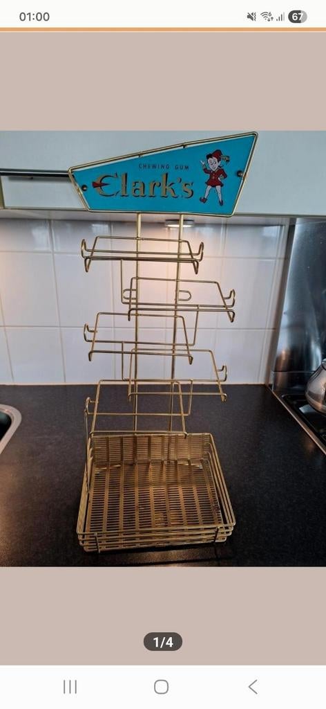 Oude winkel display, Ophalen, Gebruikt