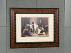 Honden schilderij nieuw in mooie lijst, Ophalen, Nieuw, Hout, Minder dan 50 cm