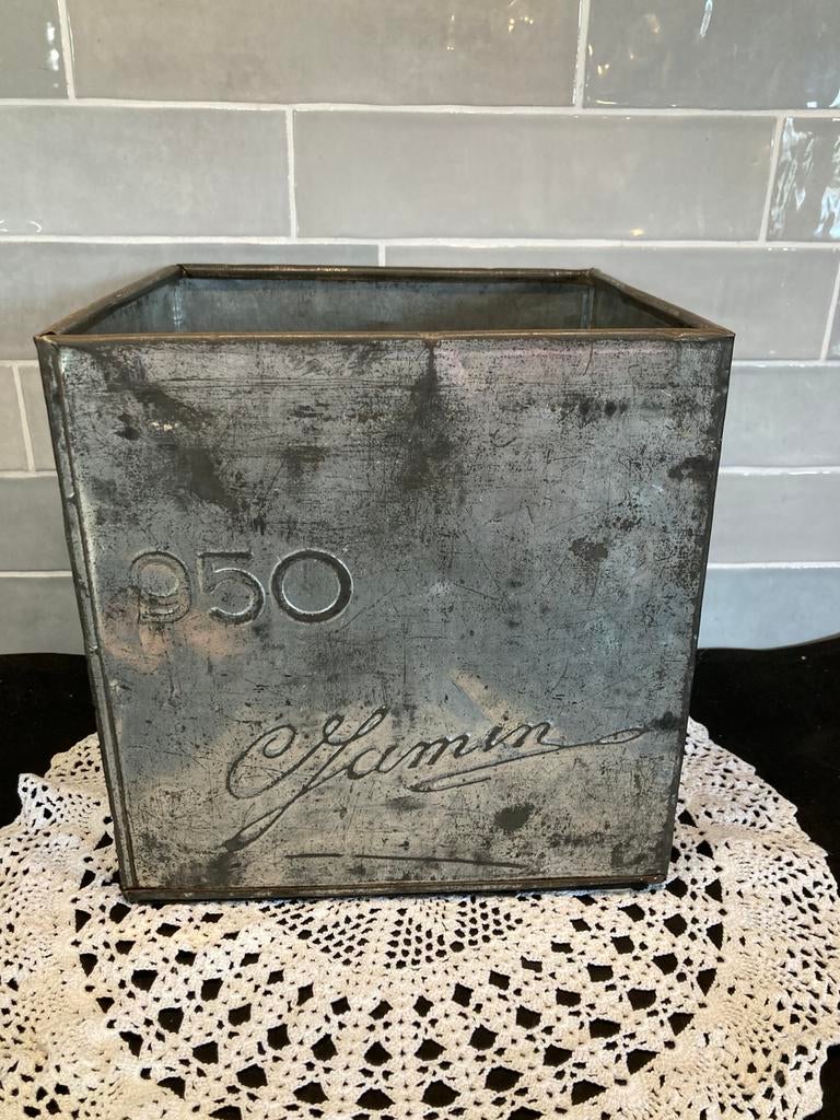 Vintage blik Jamin (050426c), Verzamelen, Blikken, Ophalen of Verzenden, Gebruikt, Overige