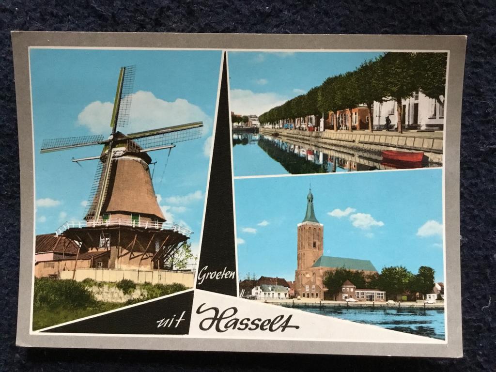 Oude ansichtkaart van Hasselt, Ophalen of Verzenden, 1960 tot 1980, Gelopen, Overijssel