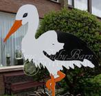 Geboortebord Traditionele Geboorte Ooievaar., Kinderen en Baby's, Kraamcadeaus en Geboorteborden, Ophalen of Verzenden, Geboortebord