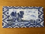 Oude Hollandse Tegel met Blauw Decor, Antiek en Kunst, Ophalen of Verzenden