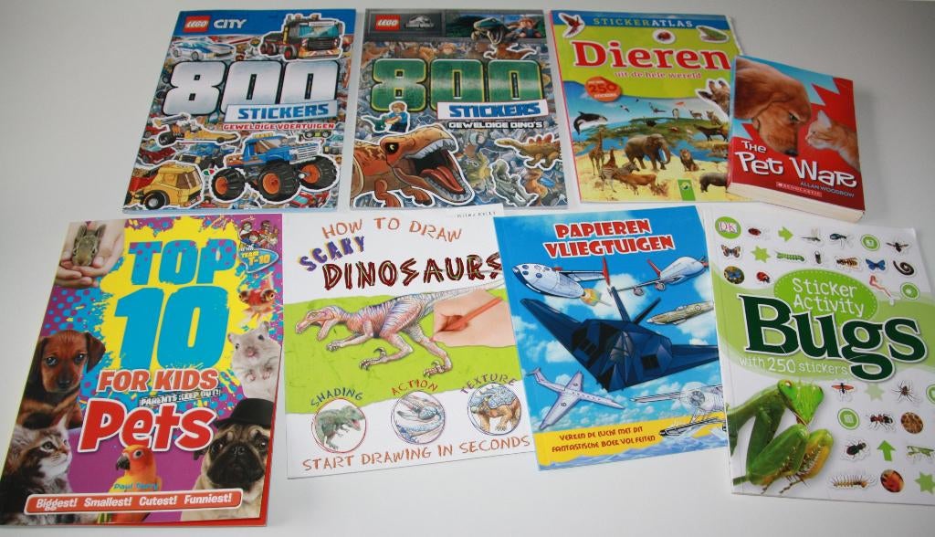 Lego boek stickerboek Jurassic dinosaurus Engels doeboek, Ophalen of Verzenden, Nieuw, Fictie algemeen