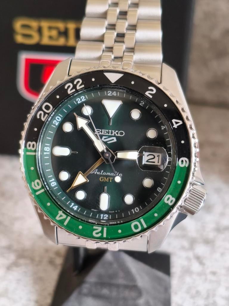 Seiko 5 GMT Nieuw en Ongedragen, Ophalen of Verzenden, Nieuw