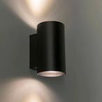 QAZQA Sandy WL Round Black wandlamp, Ophalen, Zwart, Nieuw, Metaal