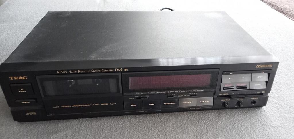 TEAC R-545 Auto Reverse Stereo Cassette Deck, Ophalen, Enkel, Overige merken, Auto-reverse
