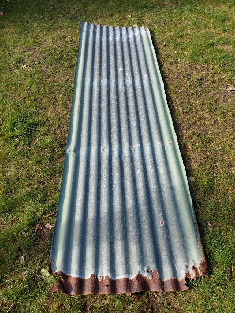 Golfplaat zink, Ophalen, Grijs, Golfplaat