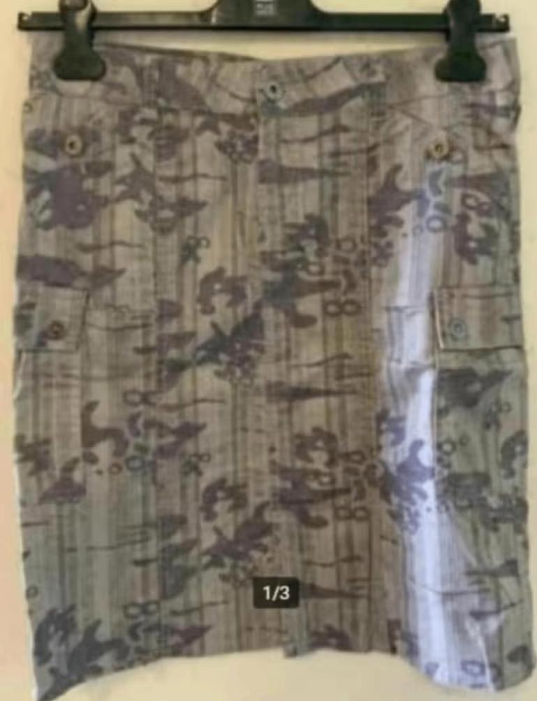 Grijze rok camouflage, legerprint; Amisu; maat 38, Maat 38/40 (M), Ophalen of Verzenden, Zo goed als nieuw, Knielengte