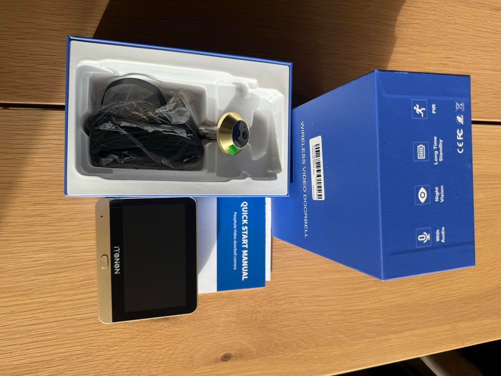 Smart Draadloze Video Deurbel met Camera - Nieuw, Huis en Inrichting, Deurbellen, Ophalen of Verzenden, Bewegingsdetectiesensor