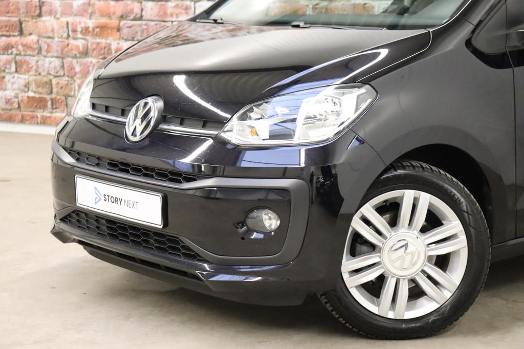 Volkswagen up! 1.0 BMT high up! 5 deurs / Airconditioning /, Voorwielaandrijving, Stof, Gebruikt, Zwart