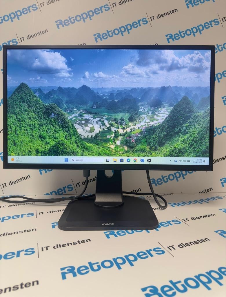 24 inch monitor helder en scherp beeld nette staat, Ophalen, Iiyama ProLite, 3 tot 5 ms, HDMI