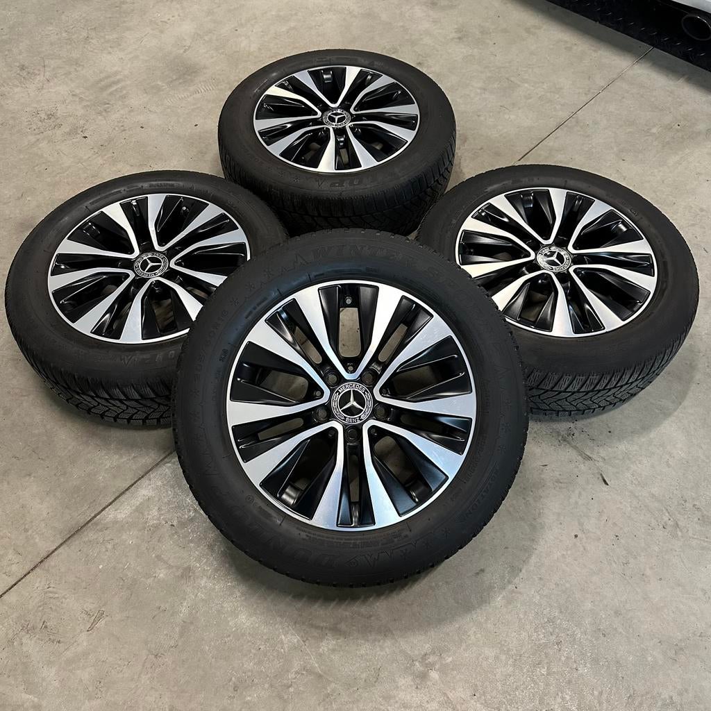 16” winter velgen Mercedes amg dunlop A B C klasse, 18 inch, Gebruikt, Banden en Velgen, Ophalen of Verzenden