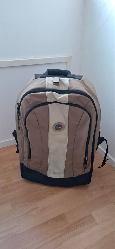 Timberland koffer/rugtas met bijpassende rugtas, Wieltjes, 40 tot 60 cm, 30 cm of meer, Bruin