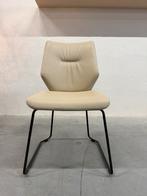 (1) Nieuw Leolux Mime Eetkamerstoel Senso Off white leer, Leolux, Wit, Nieuw, Leer