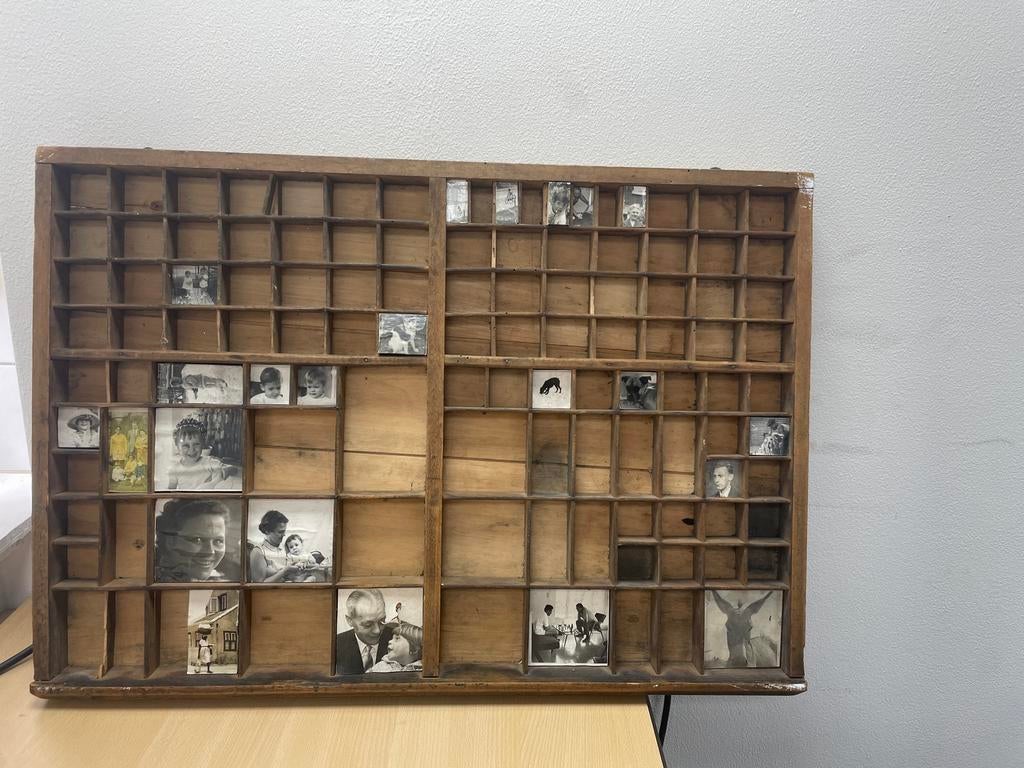 Vintage letterbak, Ophalen, Gebruikt, Hout, Vintage