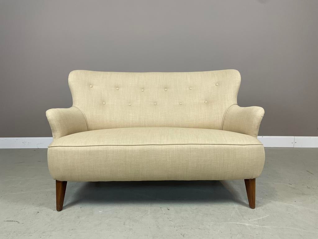 Artifort 2 zits bank Theo Ruth refurbished in ZGAN staat, Huis en Inrichting, Ophalen, Zo goed als nieuw, Tweepersoons, Stof