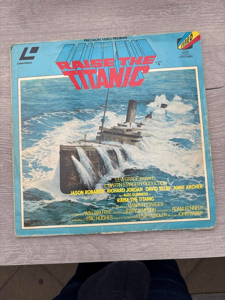 Raise the Titanic LaserVision - Klassieke Film, Vanaf 12 jaar, Ophalen of Verzenden, Gebruikt