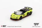 Mini GT Lamborghini aventador SVJ 63, Ophalen of Verzenden, Zo goed als nieuw, Auto