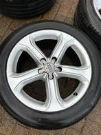 Originele audi velgen met bijna nieuwe zomerbanden, Gebruikt, Banden en Velgen, 17 inch, Ophalen of Verzenden