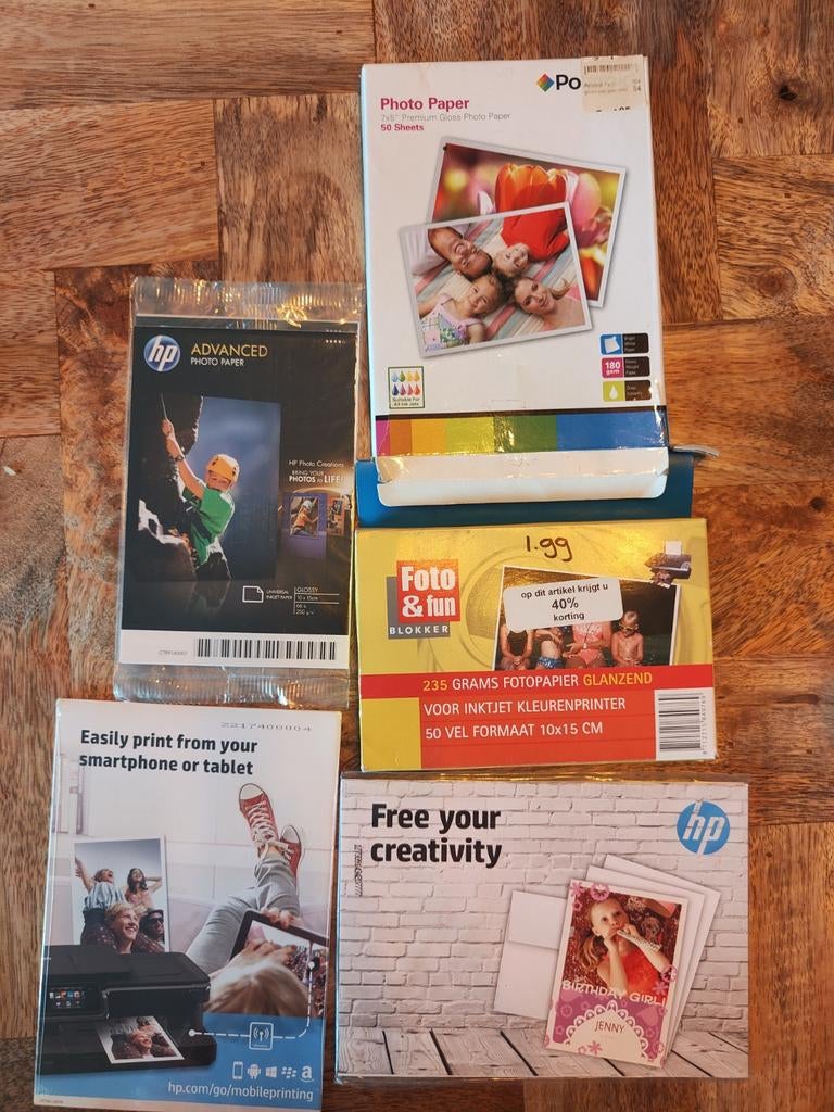Fotopapier diverse soorten en formaten 10x15 cm & 7x5 inch, Ophalen of Verzenden