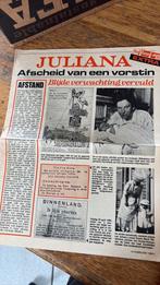 Krant televisier Avrobode eind koningin Juliana als vorstin, Verzamelen, Tijdschriften, Kranten en Knipsels, Ophalen of Verzenden