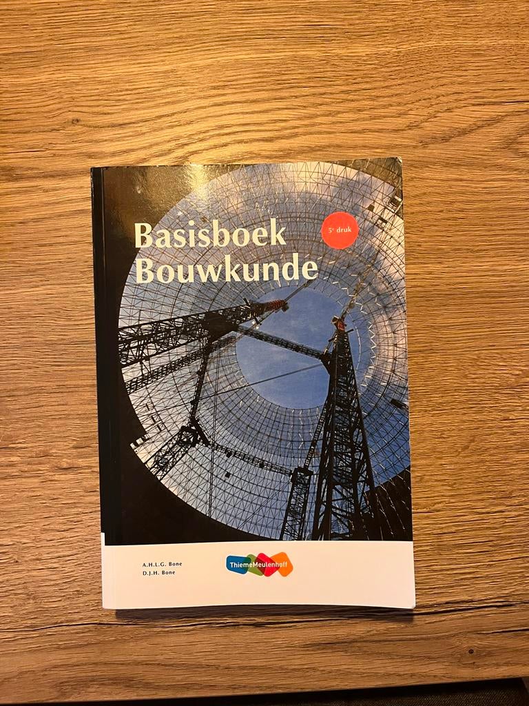 Basisboek Bouwkunde 5e druk - Zo goed als nieuw, Boeken, Studieboeken en Cursussen, Ophalen of Verzenden, Beta, Zo goed als nieuw