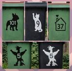 Container / kliko sticker met nummer, Ophalen of Verzenden, Meerdere stickers