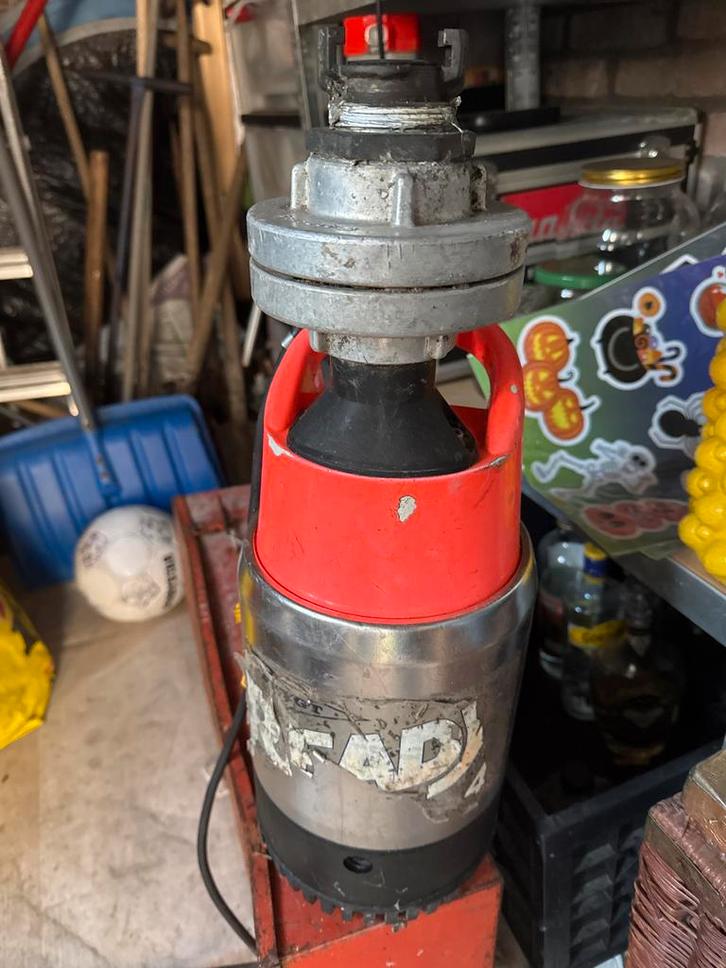 Flygt Vuilwaterpomp/dompelpomp met afvoerslang, Tuin en Terras, Waterpompen, Gebruikt, Elektrisch, Dompelpomp, Ophalen