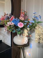 Prachtige Zijden bloemen in Tulpenvaas Set XL Zijde, Ophalen of Verzenden, Nieuw