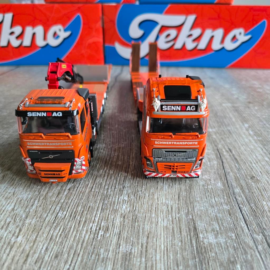 Tekno Senn AG set 2x Volvo, Ophalen of Verzenden, Nieuw, Bus of Vrachtwagen, Tekno