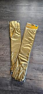 Lange gouden handschoenen - 3 paar beschikbaar, Onbekend, Ophalen of Verzenden, Zo goed als nieuw, Handschoenen
