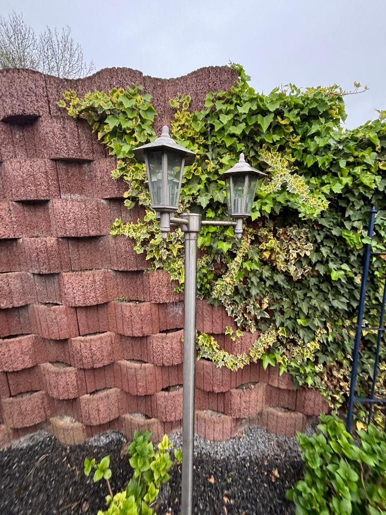 RVS Lantaarnpaal Tuin, Ophalen, Gebruikt, Staande lamp, Netvoeding