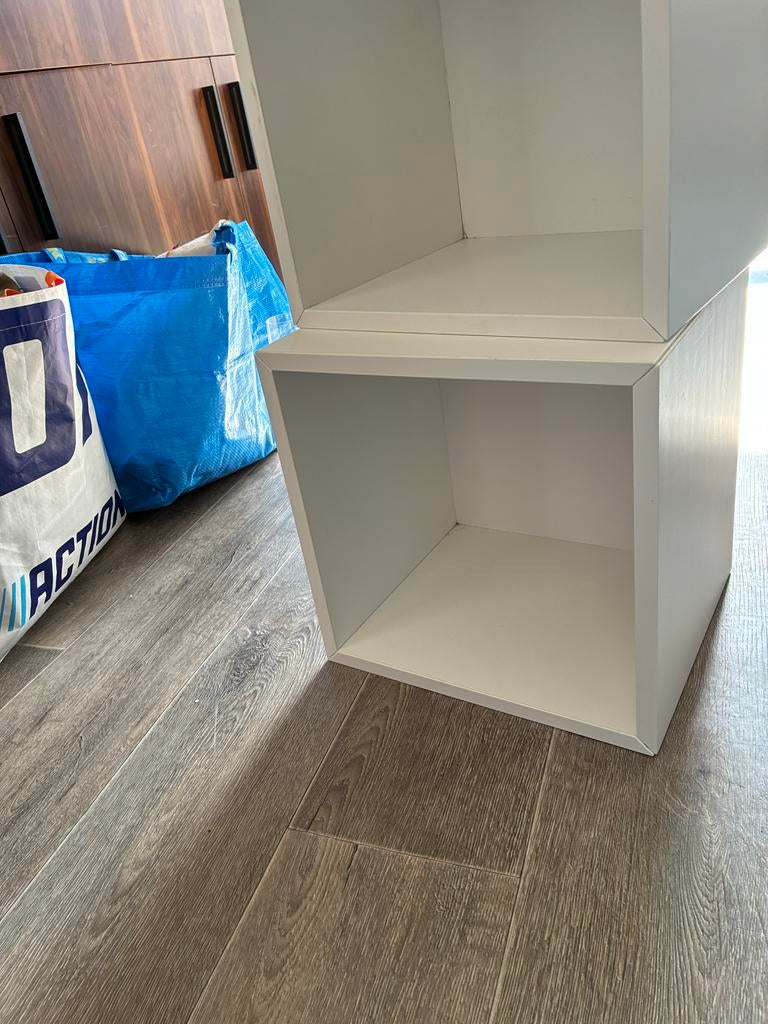 2 IKEA opbergboxen - wit, prima staat, Ophalen, Gebruikt